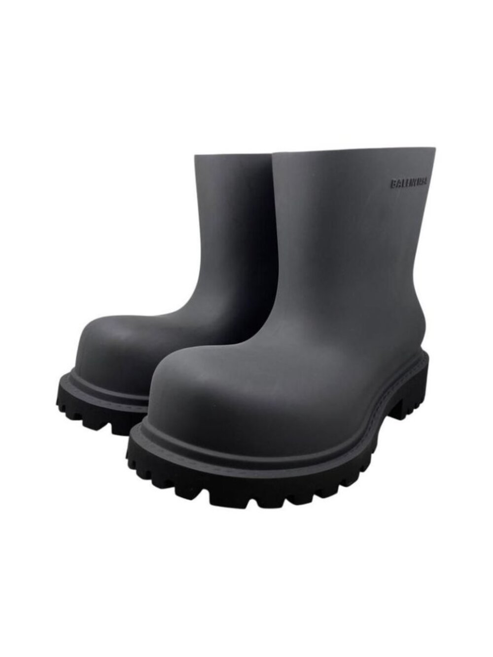 Balenciaga Boots Steroid Rubber 40 Size Logo Black Boot